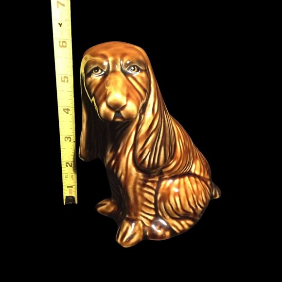 Unbranded  Brown Spaniel Ceramic Dog Collectible 6 Inch Soulful Eyed Figurine - Picture 9 of 9